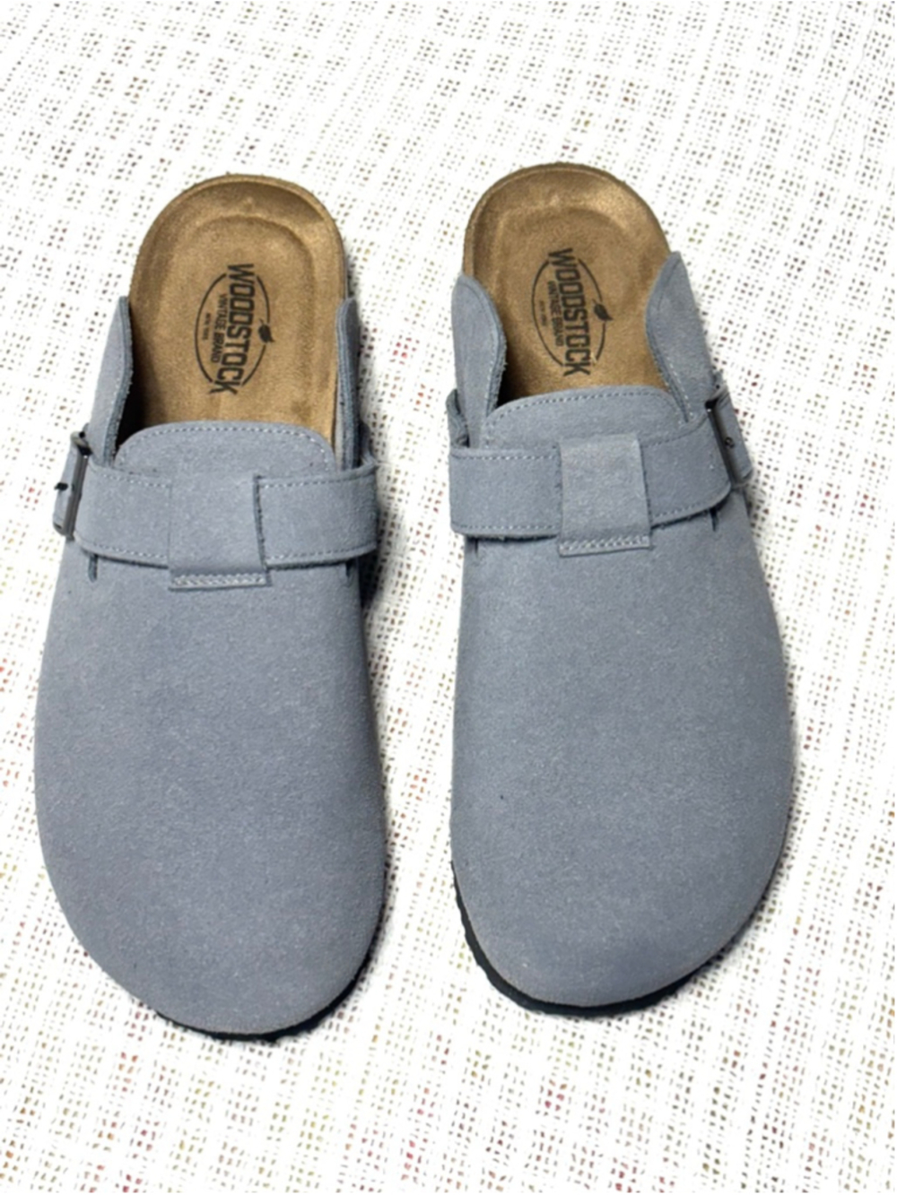 Woodstock Men's Genuine Suede Leather Comfort Clog Sandals EUC Size 10